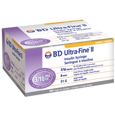 BD Ultra-Fine 0.3ML 31G 8MM Syringe (5/16